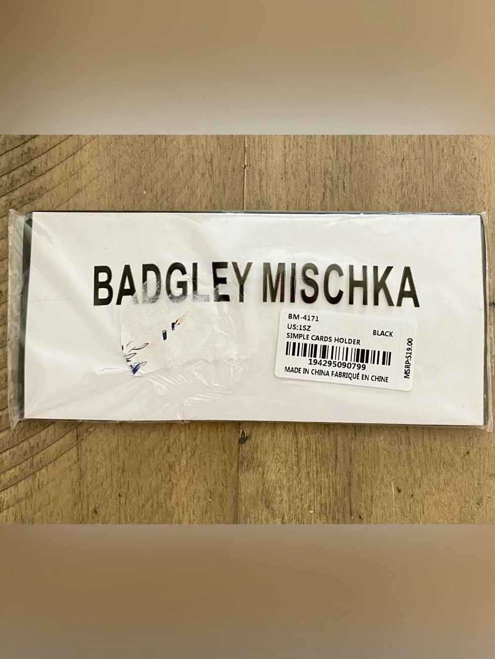 Badgley Mischka slim leather